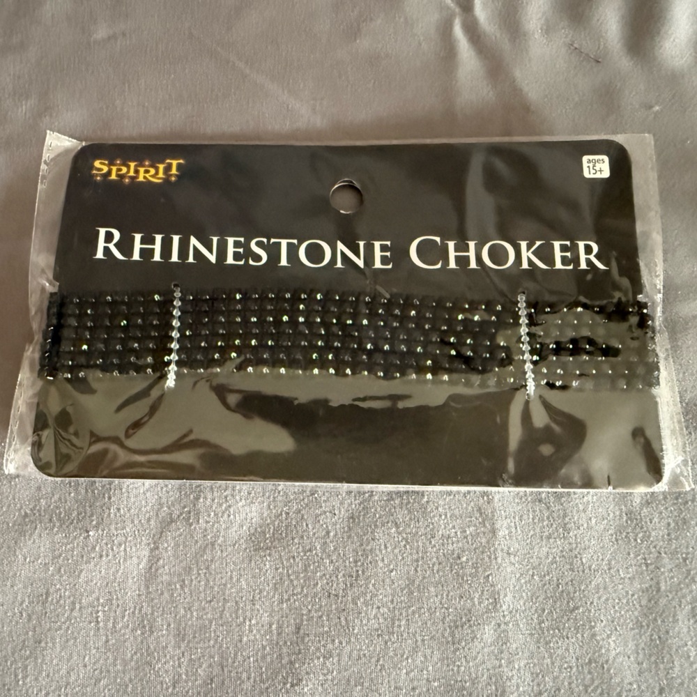 Spirit Black Rhinestone Choker